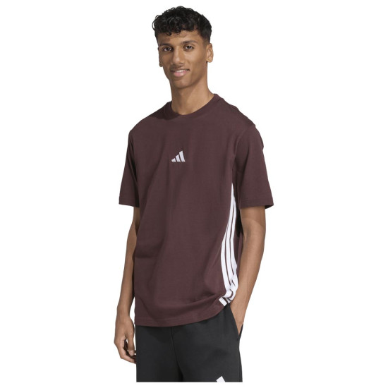 Adidas Ανδρική κοντομάνικη μπλούζα Essentials 3-Stripes Single Jersey Tee Adidas Ανδρική κοντομάνικη μπλούζα Essentials 3-Stripes Single Jersey Tee